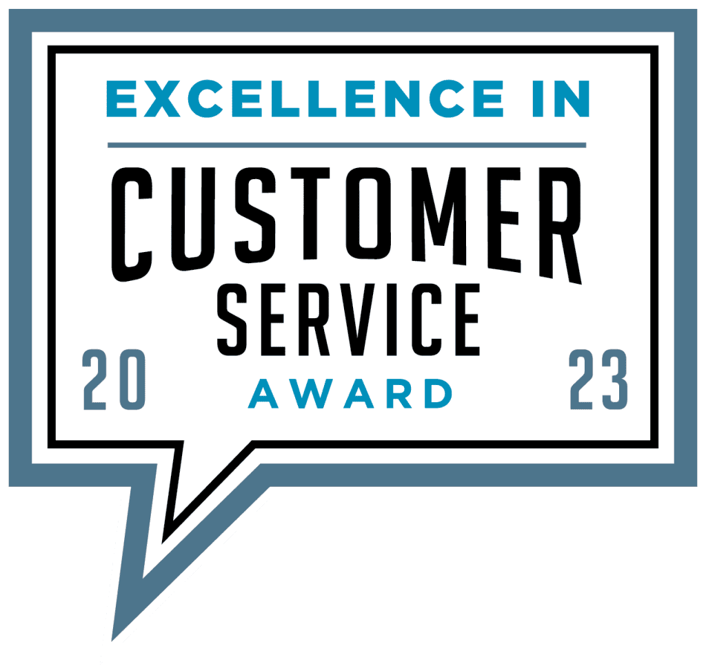 Excellence in customer services award