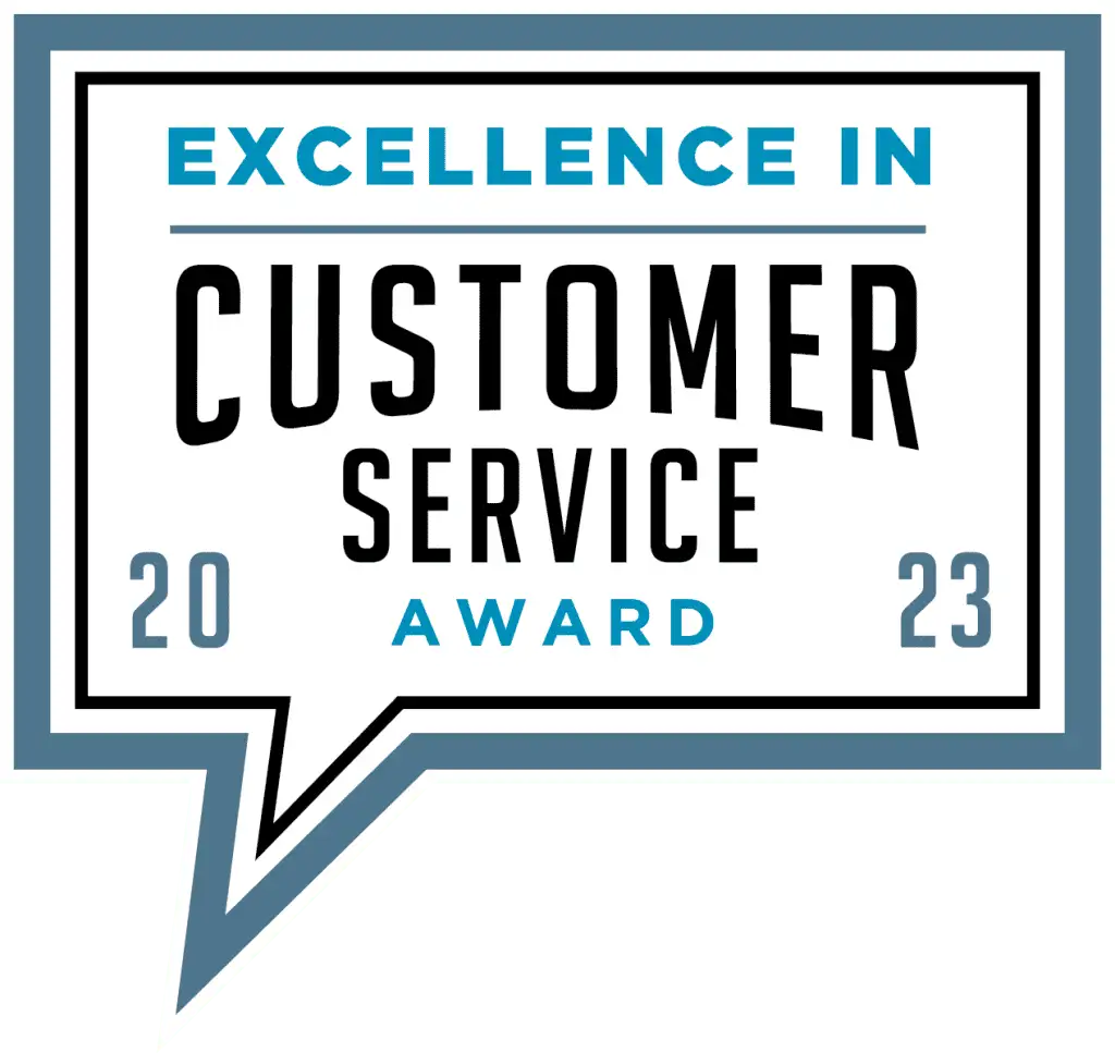 Excellence in customer services award